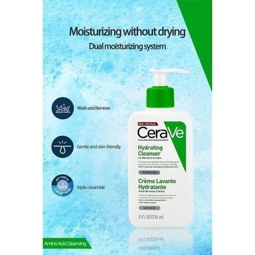 Cerave Hydrating Cleanser Hydrating Facial Cleanser Moisturiz-ing Gentle Face Wash