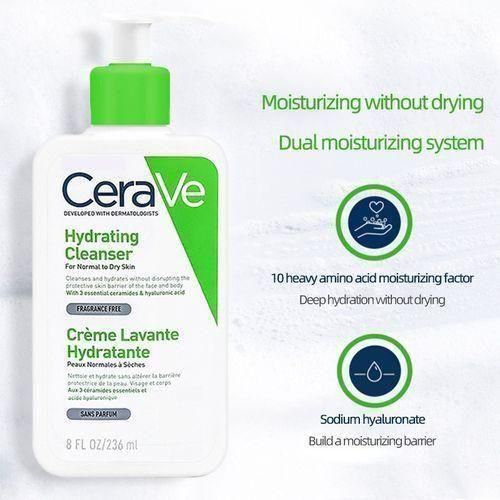 Cerave Hydrating Cleanser Hydrating Facial Cleanser Moisturiz-ing Gentle Face Wash