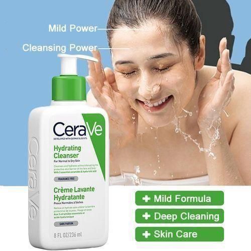 Cerave Hydrating Cleanser Hydrating Facial Cleanser Moisturiz-ing Gentle Face Wash