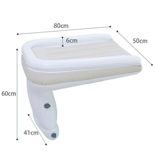 Outdoor Travel Baby Inflatable Bed Gray+Inflator