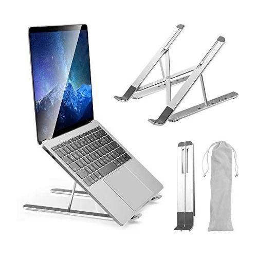 7 Level Adjustable Portable Laptop Stand - Silver