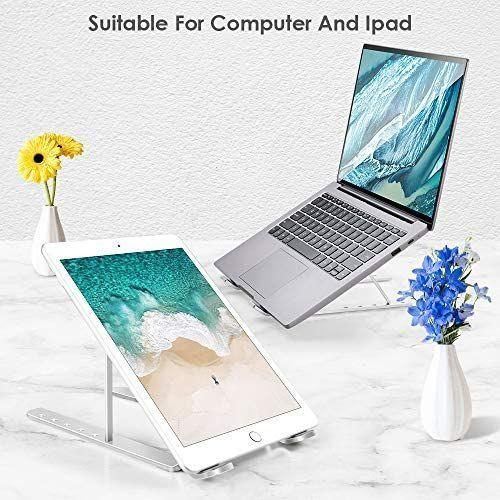 7 Level Adjustable Portable Laptop Stand - Silver