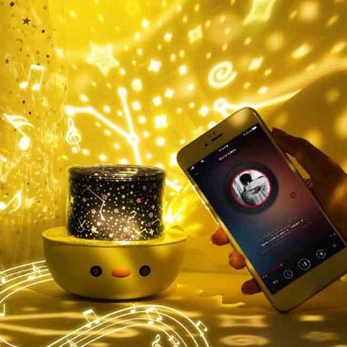 915 Generation Music Projector Night Lights with BT Speaker Chargeable Universe Starry Rotate LED Lamp Colorful Flashing Star Gift