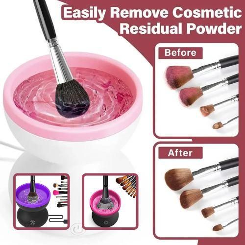 Electric Makeup Brush Cleaner Machine Automatic USB Cosmetic Brush Cleaner Tools