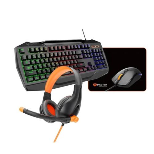 C490 4 in 1 PC Gaming Kit Keyboard, Mouse, Headset and Mouse pad