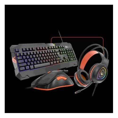 C490 4 in 1 PC Gaming Kit Keyboard, Mouse, Headset and Mouse pad
