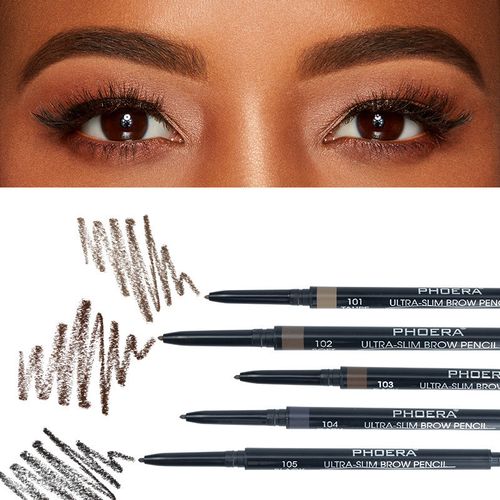 2 In 1 Thin Eyebrow Pencil - Black