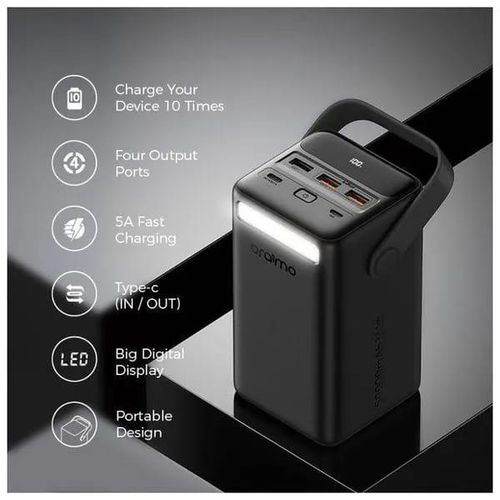 PowerBox 500 50000mAh 22.5W Power Bank- Black