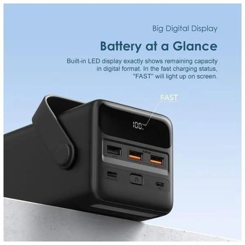 PowerBox 500 50000mAh 22.5W Power Bank- Black