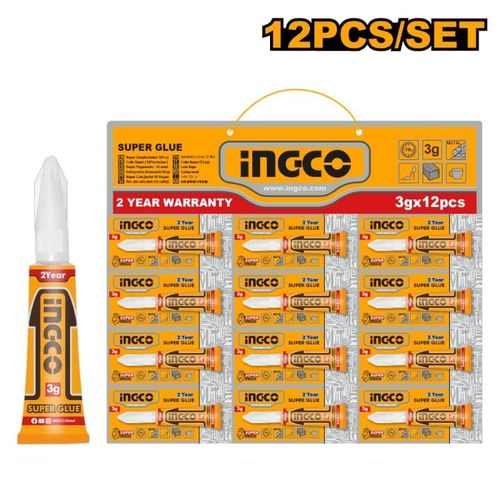 INGCO Super Glue Includes 24 Pieces Set - Clear