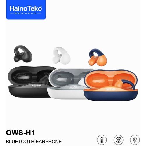 OWS H1 Bluetooth Wireless Earphone with Mic High Bass Sound Quality And Super Clear Mic Compatible With iphone and Android Mobiles -Multicolor