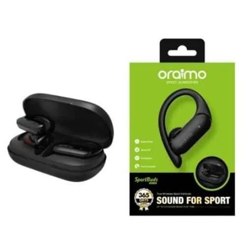 Sportbuds In-Ear  2 OEB-E95D True Wireless Bluetooth Earbuds Stable & Fit, Headset with Built-in Mic,Touch Control for Sport, Workouts, Running, Outdoor Safety - Black