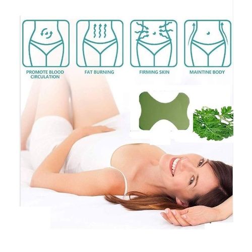Herbal Burn Fat Patches, Slimming Patch, 10Pcs, -Green,