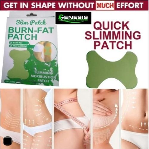 Herbal Burn Fat Patches, Slimming Patch, 10Pcs, -Green,