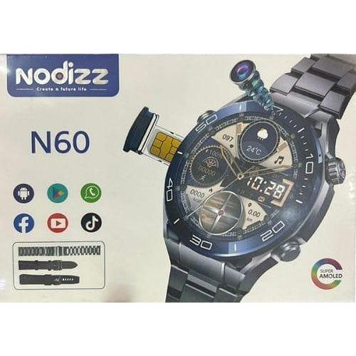Super Amoled N60 Nodizz Smart Watch for Android iOS, 1.39 Inch Smartwatch with Heart Rate, Blood Pressure, SpO2, Sleep Monitor, 100+ Sports Modes Fitness Tracker, IP67, Bluetooth Call And Camera- Multicolor