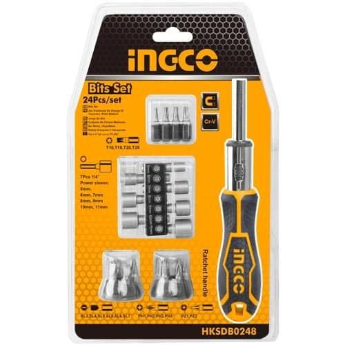 INGCO 24 Pcs Screwdriver Set - Silver / Black