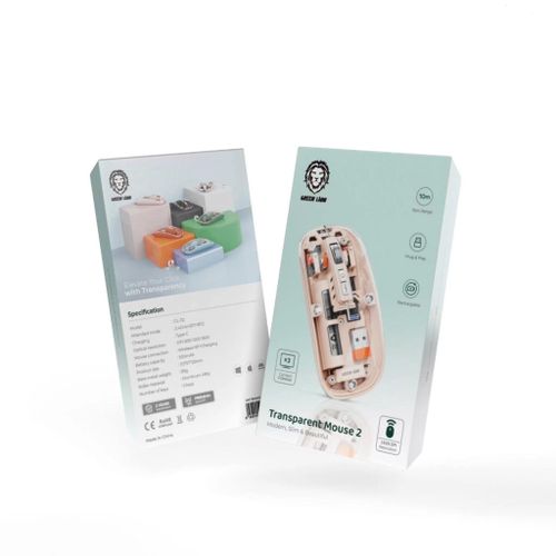 Wireless Bluetooth Transparent Mouse 2400DPI 400mAh