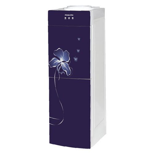 Nikai Hot, Normal & Cold 3 Taps Free Standing Water Dispenser With Refrigerator- Multi-colours.