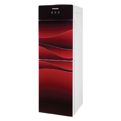 Nikai Hot, Normal & Cold 3 Taps Free Standing Water Dispenser With Refrigerator- Multi-colours.