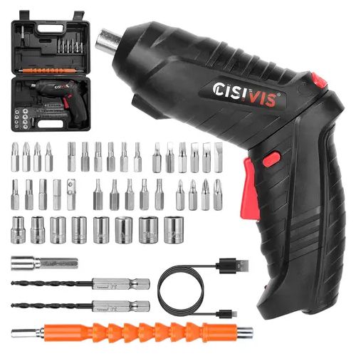 47pcs cordless Drill Electronic screwdriver set Li-lon Battery industrial DIY grade rechargeable