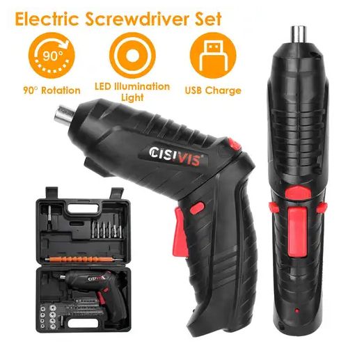 47pcs cordless Drill Electronic screwdriver set Li-lon Battery industrial DIY grade rechargeable