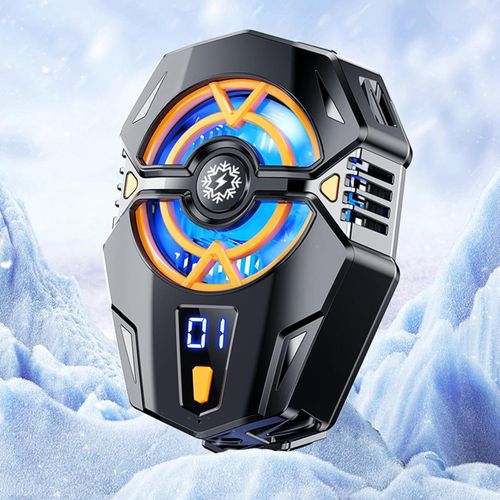 J20 Radiator Back Clip Game Cooler Adjustable Cool Heat Dissipation, Mobile Phone Cooler Semi-conductor Cooling Fan Portable Lightweight Mobile Phone Cooling Fan Freezing Constant Cooling Temperature Phone Cooler For Live Streaming- Multicolor