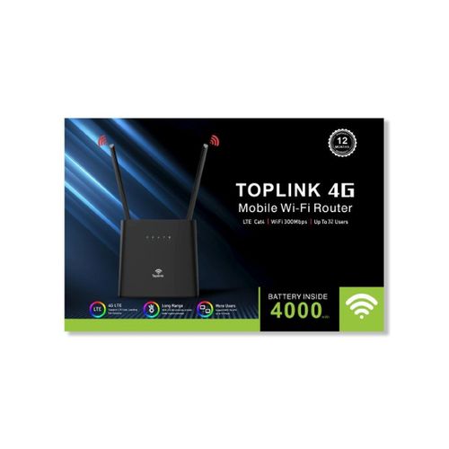 HW303 4G Mobile Wi-Fi Router – LTE Cat4 / Wi-Fi 300 Mbps / Up to 32 Users / 4000mAh Battery-Multicolor