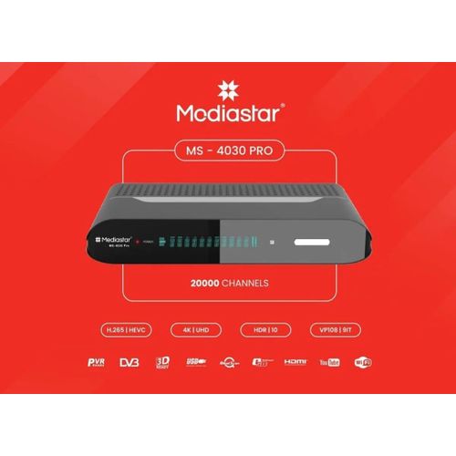 MS - 4030 Pro 4K Digital Satellite Receiver- Black