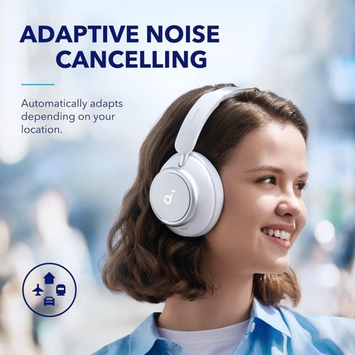 Soundcore Space Q45 Adaptive Active Noise Cancelling Headphones, Reduce Noise by Up to 98%, 50H Playtime, App Control, LDAC Hi-Res Wireless Audio, Comfortable Fit, Clear Calls, Bluetooth 5.3