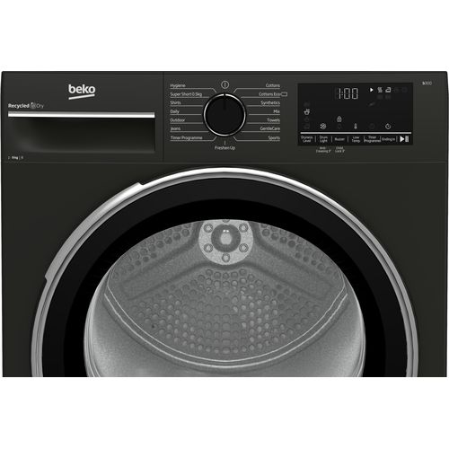 Beko B3T4911DG Condensation Dryer, 9KG - Grey