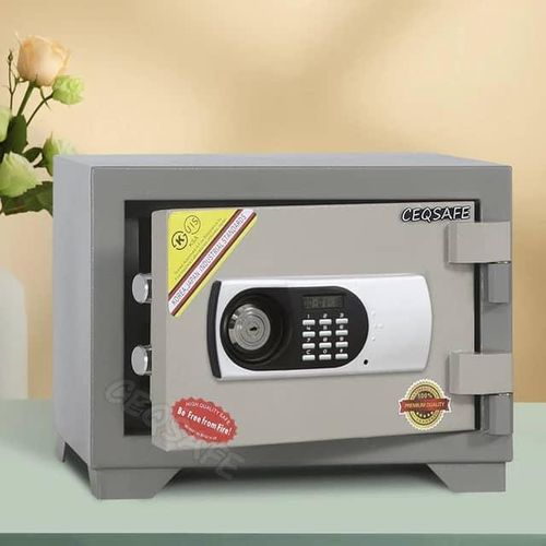 45KGS Internal Size-340H x 320W x 245Dmm Fireproof Safe Box - Anti-Burglar Safe with an Adjustable Shelf, Digital Keypad and Dual Locks Besides an Internal Lockable Drawer- Multicolor