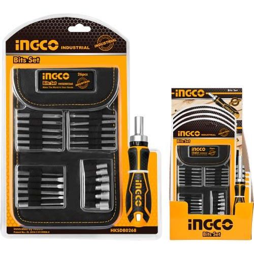 INGCO HKSDB0268 - 26 Pcs Screwdriver Bit - Orange