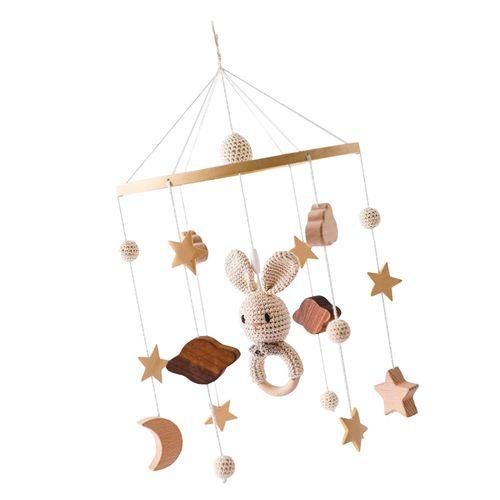 Baby Crib Mobile Ceiling Decoration Newborn Rattles Mobile