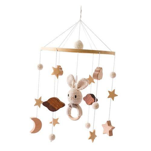 Baby Crib Mobile Ceiling Decoration Newborn Rattles Mobile