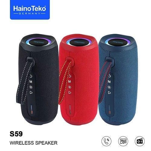 S59 Portable Bluetooth Speaker, Clear Audio with Powerful Bass, Bluetooth Connectivity, IPX Rating, AUX, USB, & TF Card Input Mode, Long-Lasting Battery Life -Multicolor