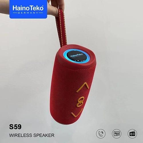 S59 Portable Bluetooth Speaker, Clear Audio with Powerful Bass, Bluetooth Connectivity, IPX Rating, AUX, USB, & TF Card Input Mode, Long-Lasting Battery Life -Multicolor