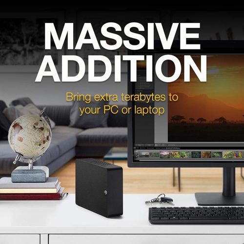 Expansion 14TB External Hard Drive HDD - USB 3.0, with Rescue Data Recovery Services (STKP14000402) -Back
