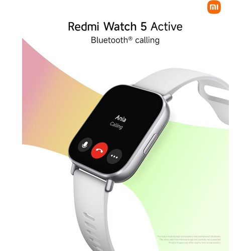 Xiaomi Watch 5 Active Midnight BT Calling with 3 mic ENC 2 Inch HD Screen HyperOS connectivity Metal body 18 days of Battery Life 200 Watch Faces IPX8 rating 140 Sports Modes Heart Rate Period Cycle Monitor