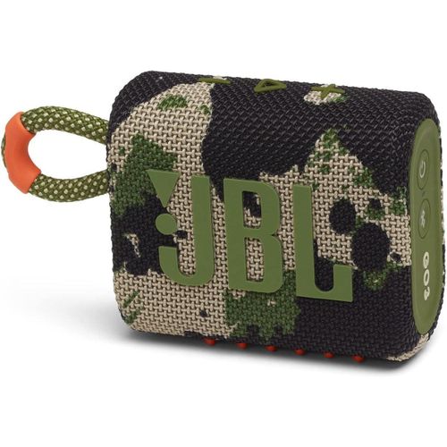 GO 3 Wireless Bluetooth Portable Waterproof Speaker with Integrated Loop for Travel with USB C Charging Cable- Multicolor