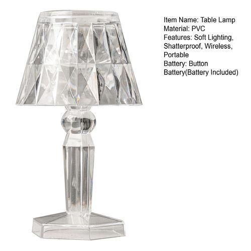 Cordless Table Lamp Glow 3color Led Bedside Lamp Battery for Parties Warm White