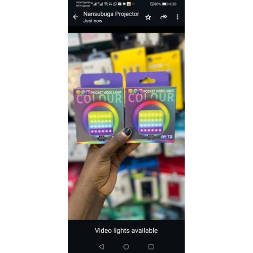 Video Light, Camera Light, 360° Full Color Portable Photography Lighting, CRI 95+ 3000K-7000K LED Video Light, 1800mAh Rechargeable Selfie Light With 3 Cold Shoe Mounts- Multicolor
