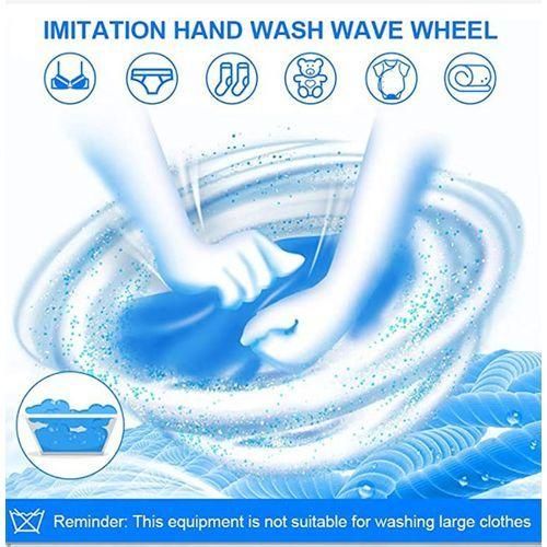 Foldable Baby Clothes Washing Machine Turbo, -Blue.