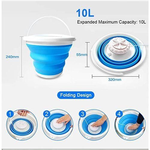 Foldable Baby Clothes Washing Machine Turbo, -Blue.