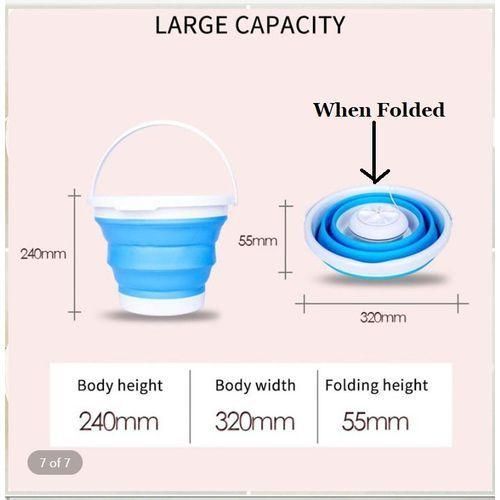 Foldable Baby Clothes Washing Machine Turbo, -Blue.