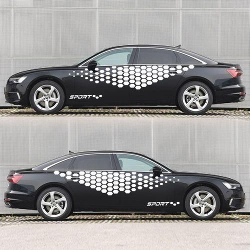 2pcs Universal Body Sticker Car Door Stickers Cell Type