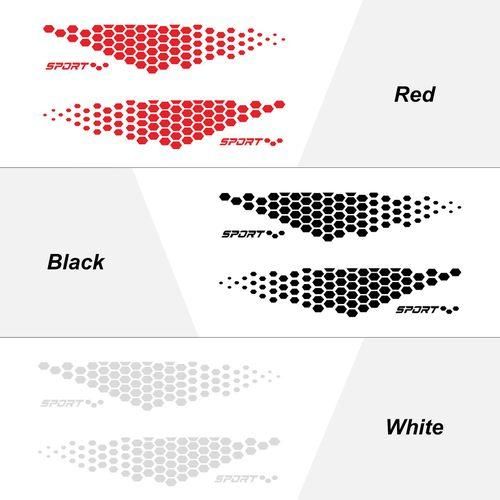 2pcs Universal Body Sticker Car Door Stickers Cell Type