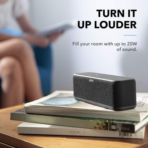 Upgraded Soundcore Boost Bluetooth Speaker with Well-Balanced Sound, BassUp, 12H Playtime, USB-C, IPX7 Waterproof, with Customizable EQ via App, Wireless Stereo Pairing