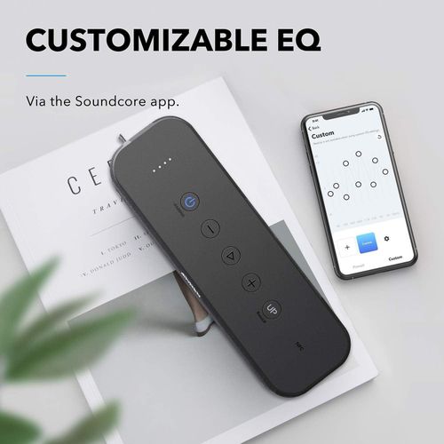 Upgraded Soundcore Boost Bluetooth Speaker with Well-Balanced Sound, BassUp, 12H Playtime, USB-C, IPX7 Waterproof, with Customizable EQ via App, Wireless Stereo Pairing