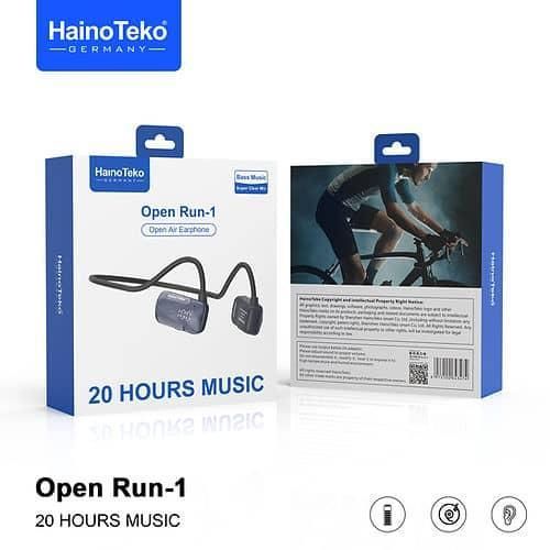 Open Run 1 Wireless Bluetooth Earphone with Super Clear Mic- Black