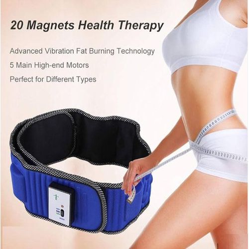 Super Fast Tummy Slimming Belt For Men And Women , Vibrating - Blue,
